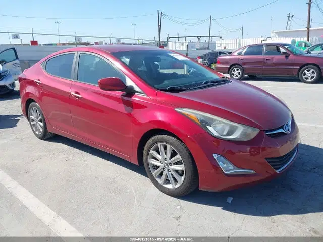 5NPDH4AE0EH539322 — 2014 Hyundai Elantra SE/Sport/Limited, Левый бок (Left Side), фото до ремонта