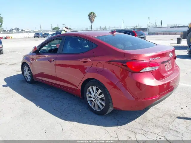 2014 Hyundai Elantra Se/sport/limited VIN 5NPDH4AE0EH539322 фото 3