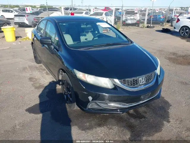 19XFB2F59FE281878 — 2015 Honda Civic LX, Left Rear, фото до ремонта
