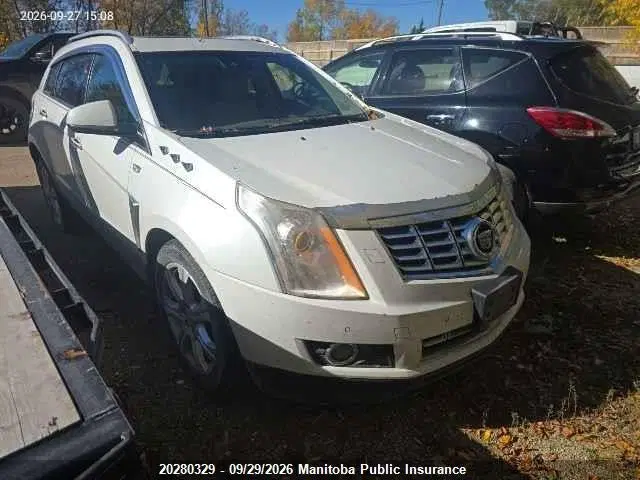 3GYFNGE30ES594980 — 2014 Cadillac SRX V6, Град (Hail), фото до ремонта