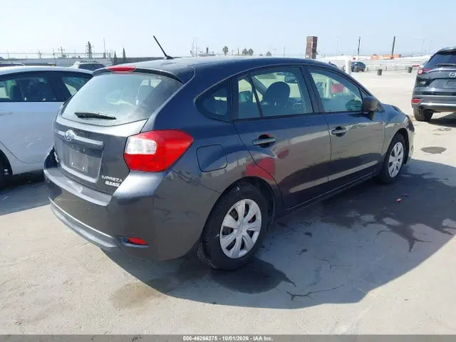 2015 Subaru Impreza 2.0i VIN JF1GPAA69FH274557 фото 4