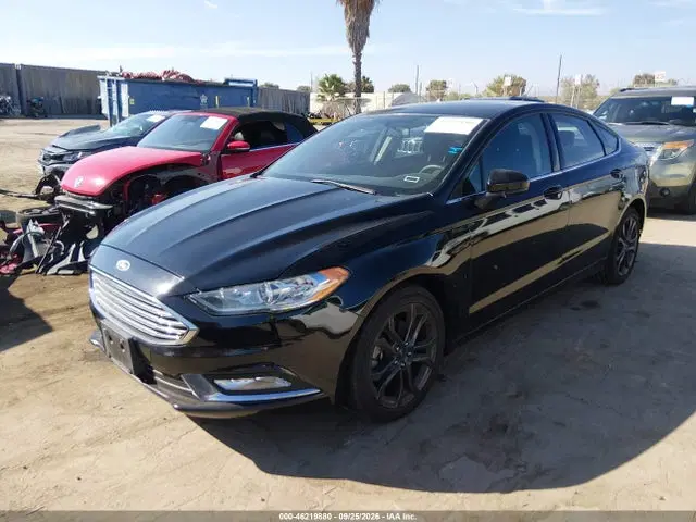 2018 Ford FUSION S VIN 3FA6P0G79JR195239 фото 2