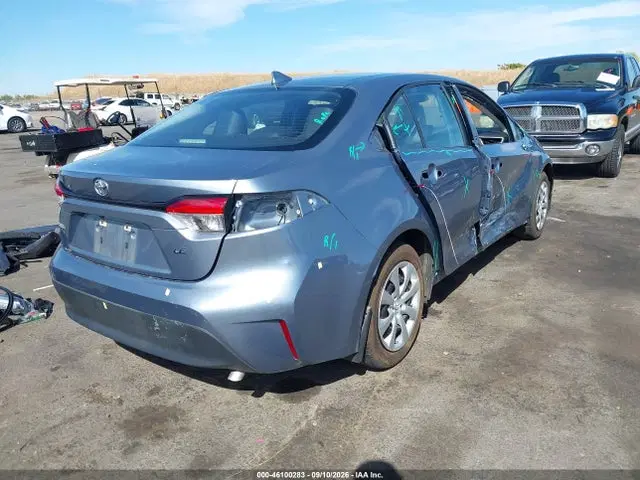 2025 Toyota COROLLA LE VIN 5YFB4MDE2SP291250 фото 4