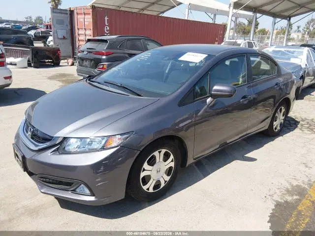 2014 Honda CIVIC HYBRID VIN 19XFB4F25EE200598 фото 2