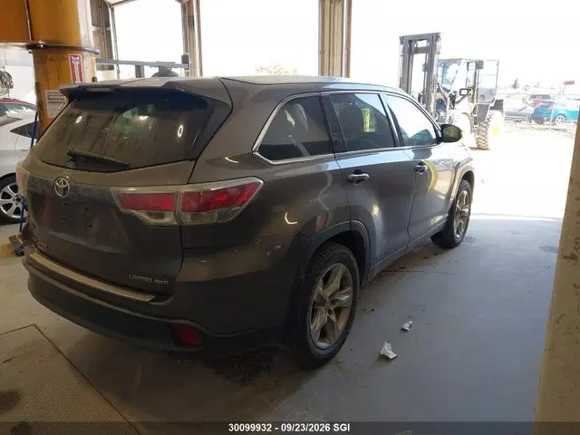 2015 Toyota Highlander Limited/ltd Platinum VIN 5TDDKRFHXFS188187 фото 4