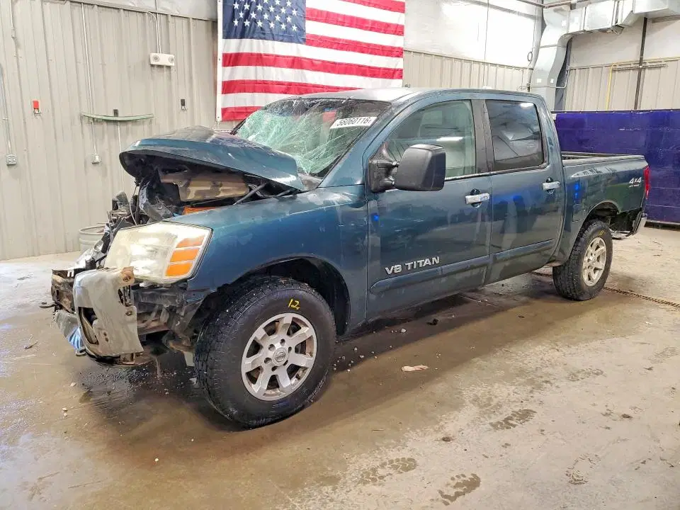 1N6AA07B66N527638 — 2006 Nissan Titan, Передняя часть (Front End), фото до ремонта