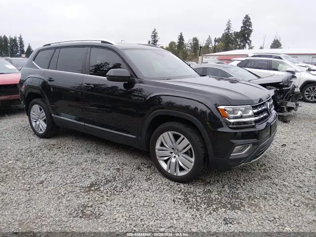 1V2MR2CA8KC605035 — 2019 Volkswagen Atlas 3.6L V6 SEL, Задняя часть (Rear), фото до ремонта