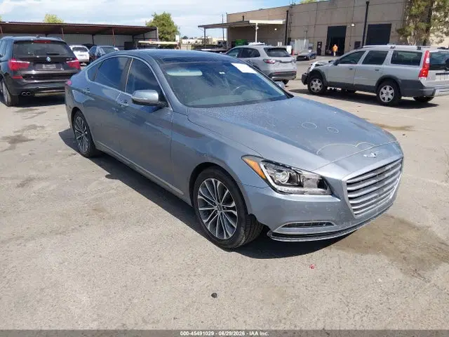 KMHGN4JE7FU015237 — 2015 Hyundai Genesis 3.8, Передняя часть (Front End), фото до ремонта