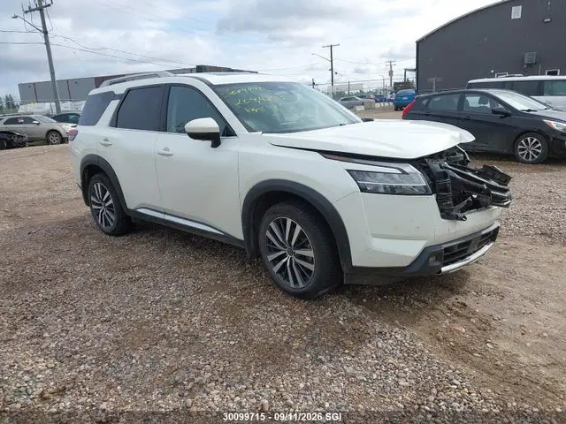5N1DR3DF4NC265125 — 2022 Nissan Pathfinder Platinum, Передняя часть, фото до ремонта