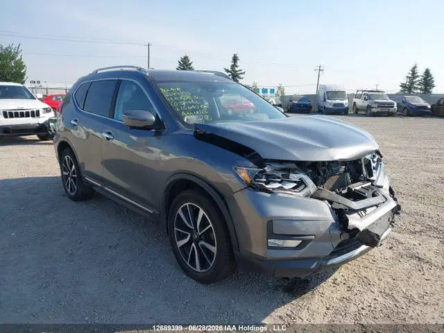 JN8AT2MV2JW321442 — 2018 Nissan Rogue S/SL/SV, Передняя часть (Front), фото до ремонта