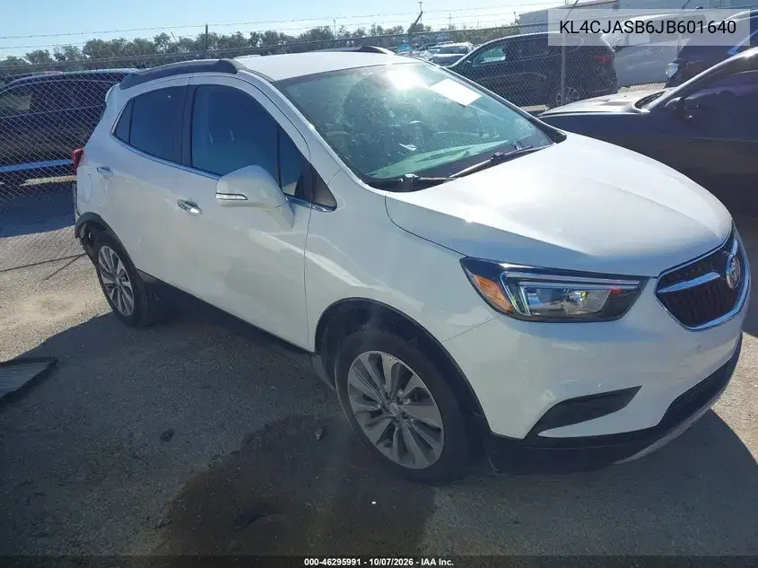 KL4CJASB6JB601640 — 2018 Buick Encore, задняя часть, фото до ремонта