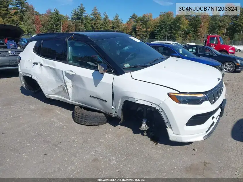3C4NJDCB7NT203324 — 2022 Jeep Compass, Правая сторона, фото до ремонта