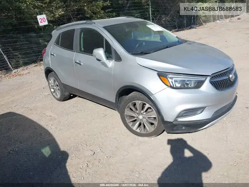 KL4CJASB8JB688683 — 2018 Buick Encore, передняя часть, фото до ремонта