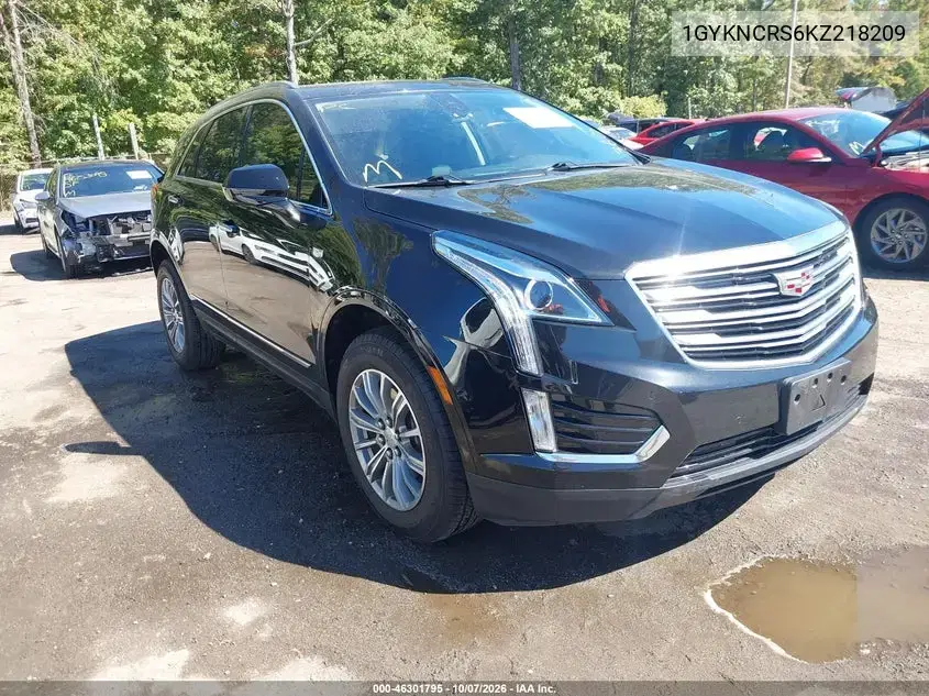 1GYKNCRS6KZ218209 — 2019 Cadillac XT5, задняя часть, фото до ремонта