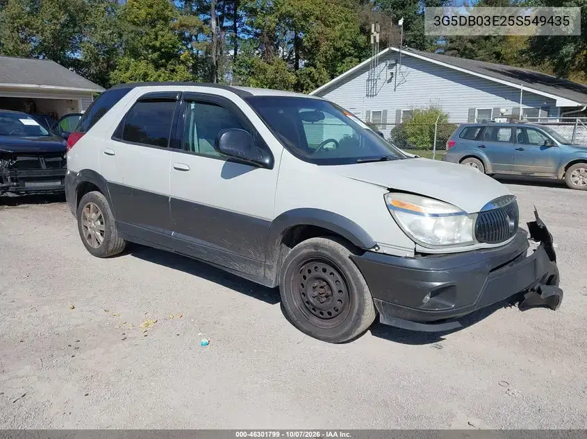 3G5DB03E25S549435 — 2005 Buick Rendezvous, передняя часть, фото до ремонта