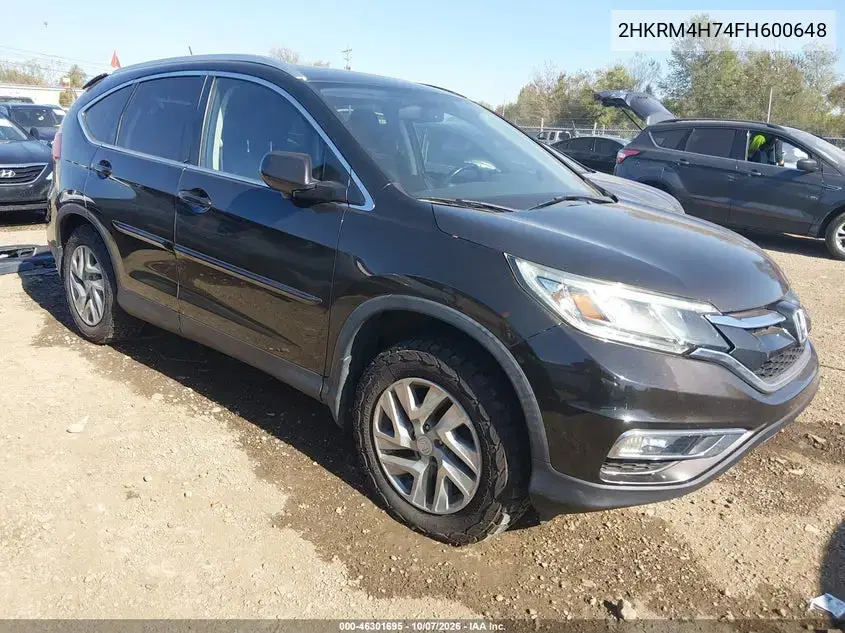 2HKRM4H74FH600648 — 2015 Honda CR-V, Левая сторона, фото до ремонта