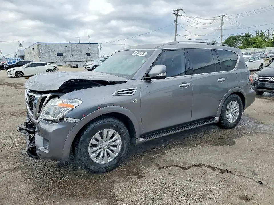 JN8AY2NC5H9510044 — 2017 Nissan Armada, Передняя часть, фото до ремонта