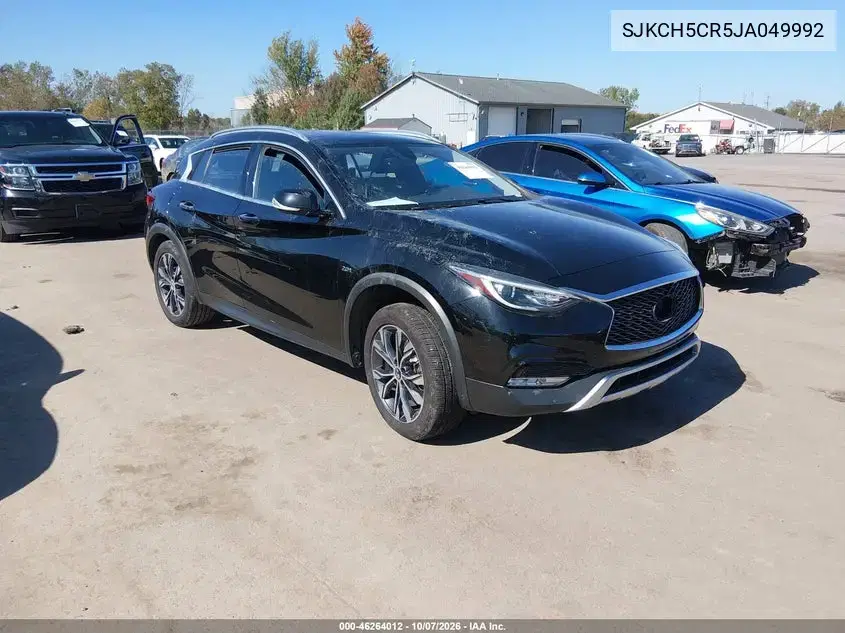 SJKCH5CR5JA049992 — 2018 Infiniti QX30, Передняя часть, фото до ремонта
