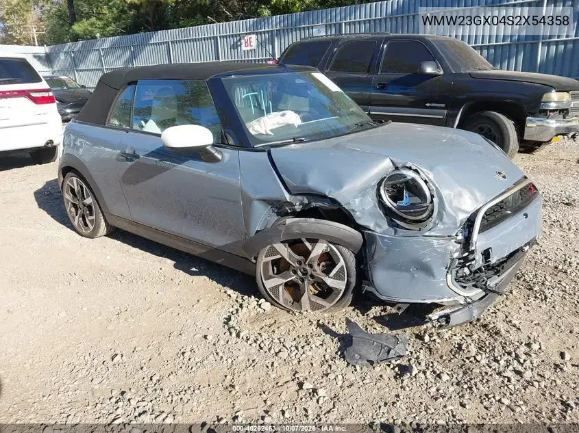 WMW23GX04S2X54358 — 2025 MINI Convertible, Передняя часть, фото до ремонта
