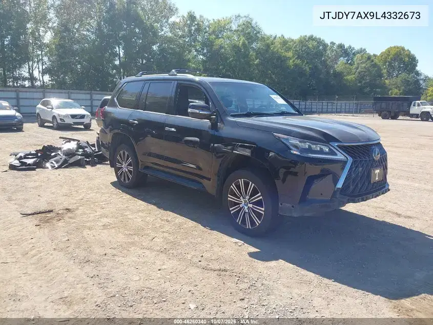 JTJDY7AX9L4332673 — 2020 Lexus LX, Спереди / Сзади, фото до ремонта