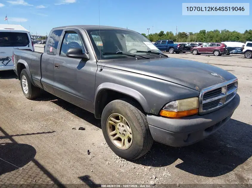 1D7GL12K64S519046 — 2004 Dodge Dakota, Естественный износ, фото до ремонта