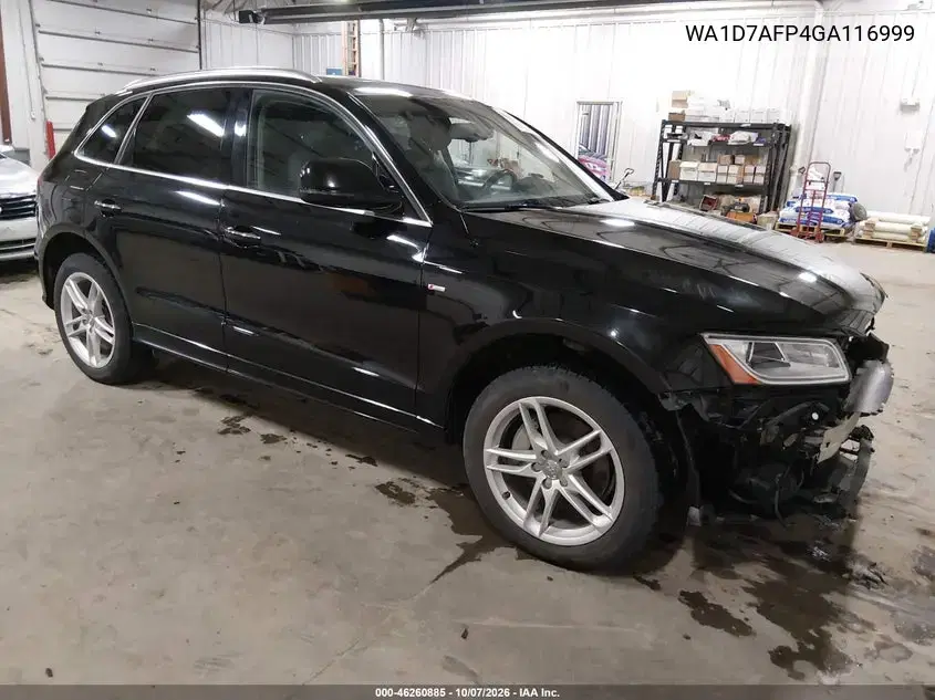 WA1D7AFP4GA116999 — 2016 Audi Q5, передняя часть, фото до ремонта