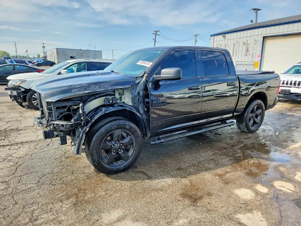 1C6RR7KT3JS339488 — 2018 RAM 1500, Передняя часть, фото до ремонта