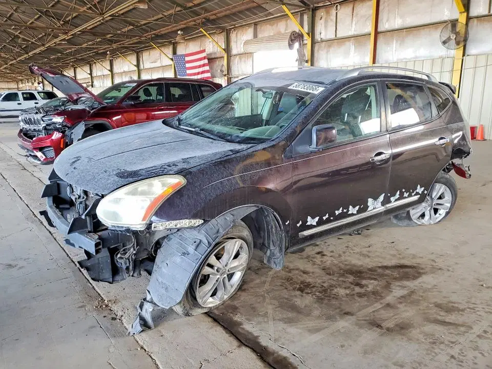 JN8AS5MV2CW370339 — 2012 Nissan Rogue, Передняя часть (Front End), фото до ремонта