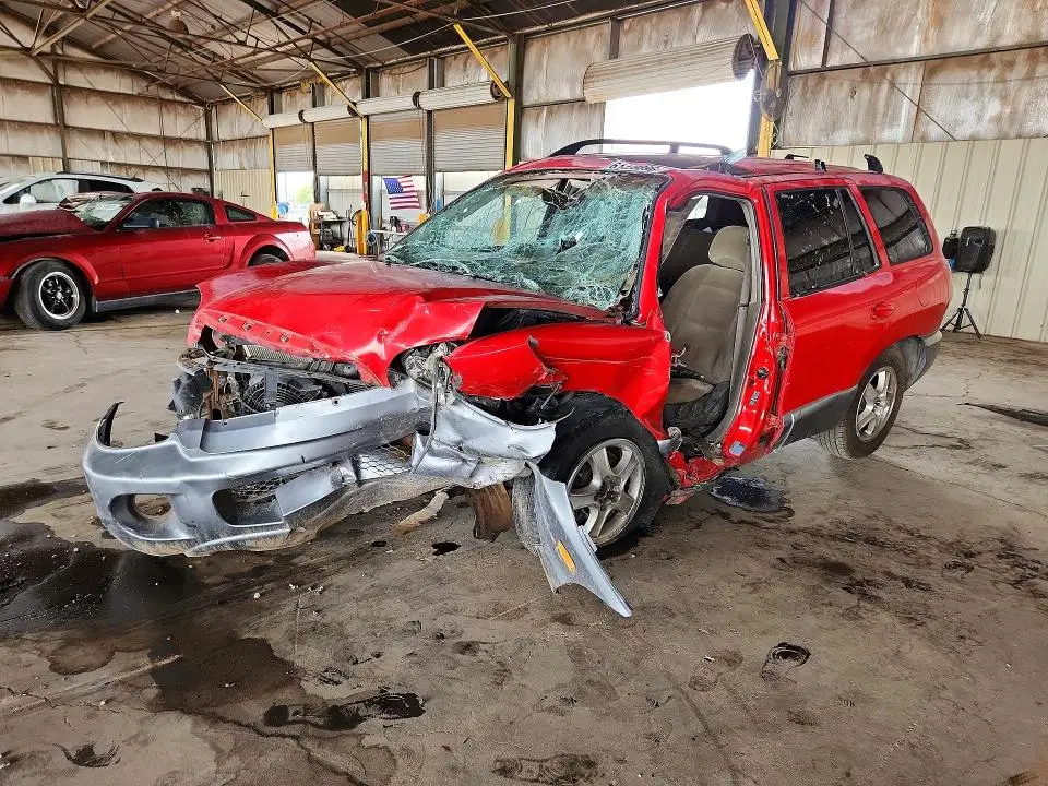 KM8SC13D94U855164 — 2004 Hyundai Santa FE, FRONT END, фото до ремонта