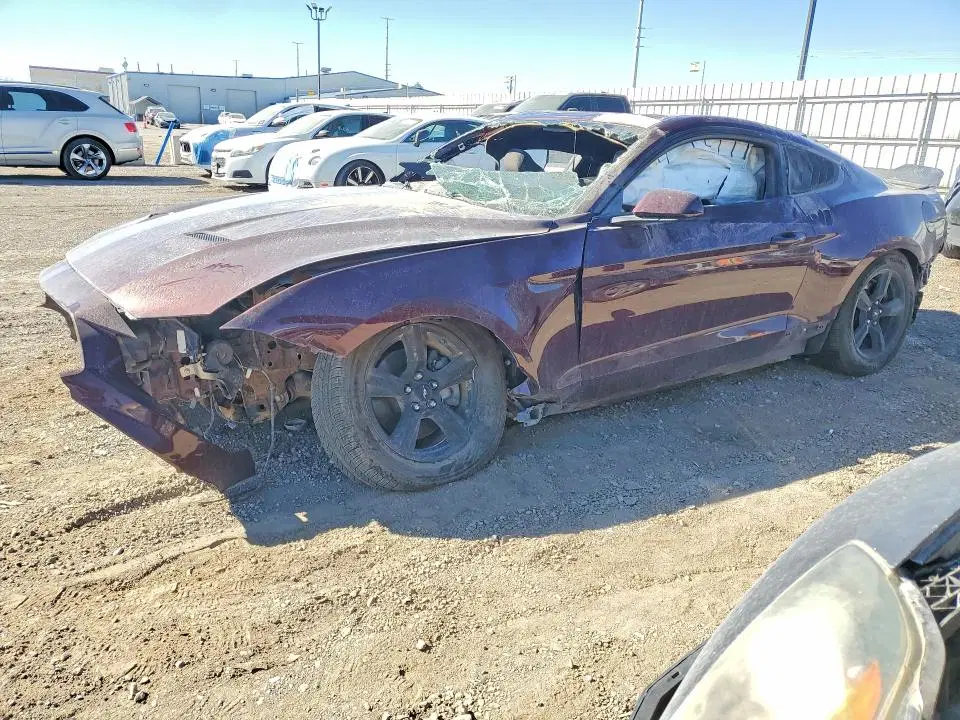 1FA6P8TH8J5185074 — 2018 Ford Mustang, Передняя часть (Front End), фото до ремонта