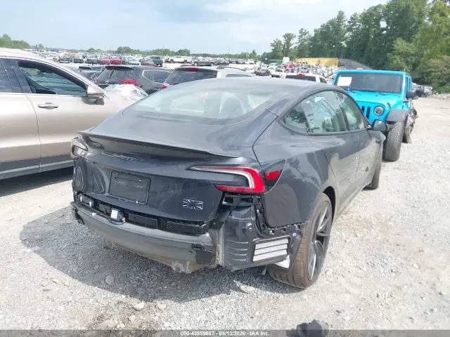 2026 Tesla Model 3 Performance All-wheel Drive VIN 5YJ3E1ET7TF179053 фото 4