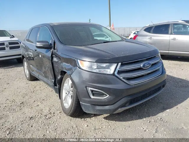 2FMPK4J91JBB76466 — 2018 Ford EDGE SEL, Передняя часть (Front), фото до ремонта