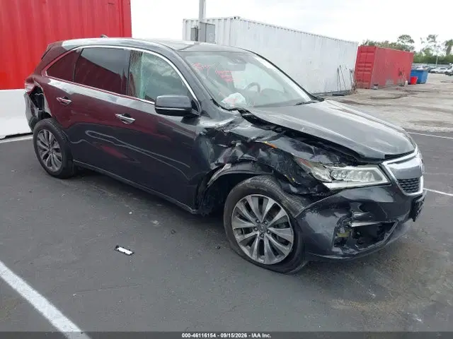5FRYD3H4XGB011128 — 2016 Acura MDX Technology Acurawatch Plus Packages/Technology Package, Передняя часть справа (Right Front), фото до ремонта