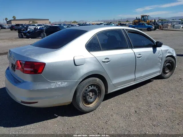 2015 Volkswagen Jetta 2.0l S VIN 3VW2K7AJXFM319928 фото 4