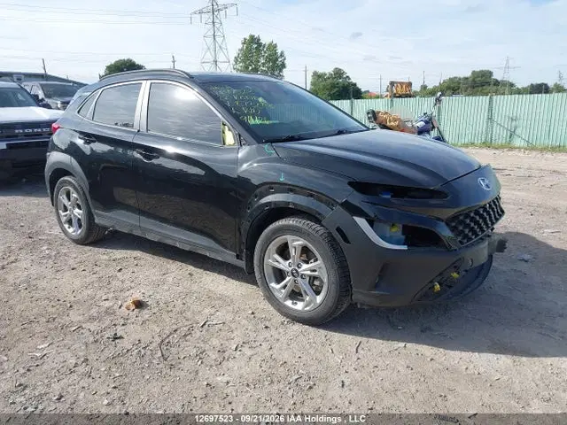KM8K6CABXNU873288 — 2022 Hyundai Kona Preferred AWD With Sun And Leather Package, Передняя часть, фото до ремонта