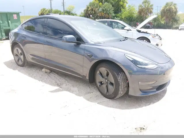 5YJ3E1EB0PF465484 — 2023 Tesla Model 3 Long Range Dual Motor ALL-Wheel Drive, Левый бок (Left Side), фото до ремонта