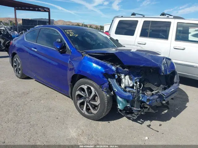1HGCT1B34GA013311 — 2016 Honda Accord LX-S, Передняя часть (Front End), фото до ремонта