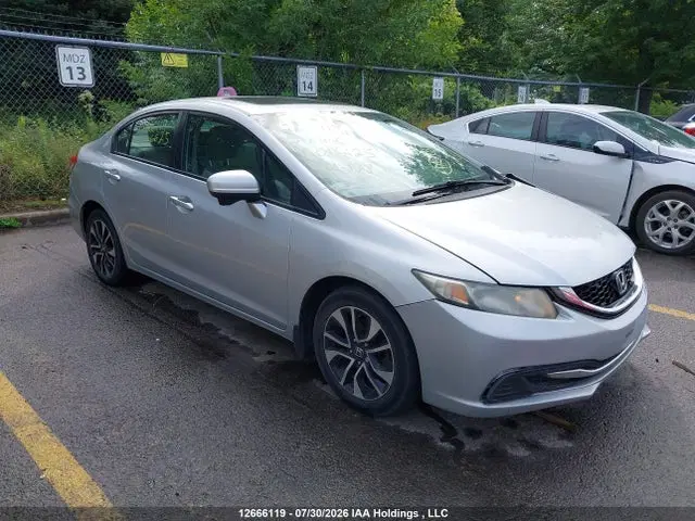 2HGFB2F57FH016625 — 2015 Honda Civic, Передняя часть (Front), фото до ремонта