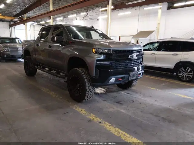 3GCPYFED4MG147591 — 2021 Chevrolet Silverado 1500 4WD Short Bed LT Trail Boss, Задняя часть (Rear), фото до ремонта
