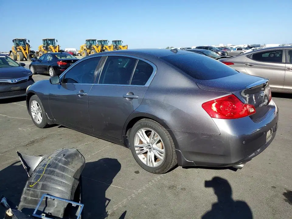 2011 INFINITI G37 SEDAN VIN JN1CV6AP9BM500444 фото 2