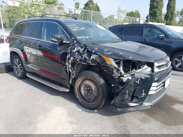 5TDJZRFH1JS845370 — 2018 Toyota Highlander XLE, Правый бок (Right Side), фото до ремонта