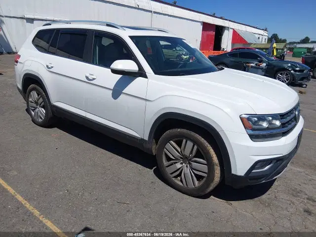 1V2MR2CA3KC593375 — 2019 Volkswagen Atlas 3.6L V6 SEL, Левый бок (Left Side), фото до ремонта