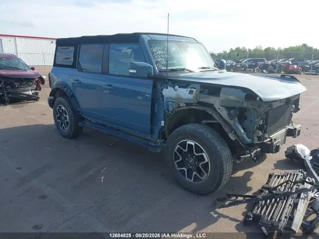 1FMDE5BH9NLA74473 — 2022 Ford Bronco Outer Banks, Передняя часть (Front), фото до ремонта