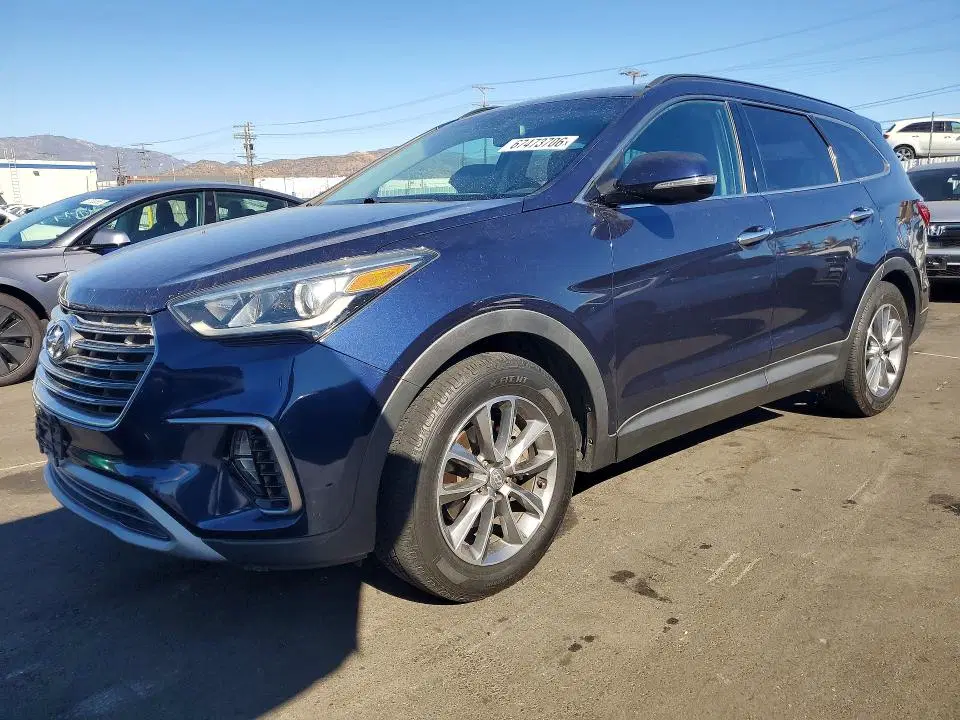 KM8SN4HF6JU279843 — 2018 Hyundai Santa FE, Задняя часть, фото до ремонта