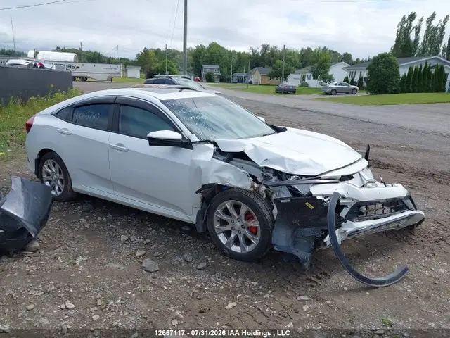 2HGFC2F82KH014511 — 2019 Honda Civic Sport, Передняя часть (Front), фото до ремонта