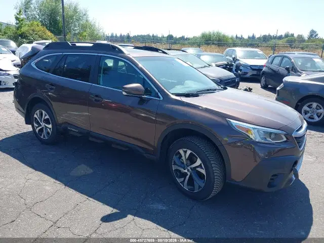 4S4BTANC8M3227994 — 2021 Subaru Outback Limited, Rear, фото до ремонта