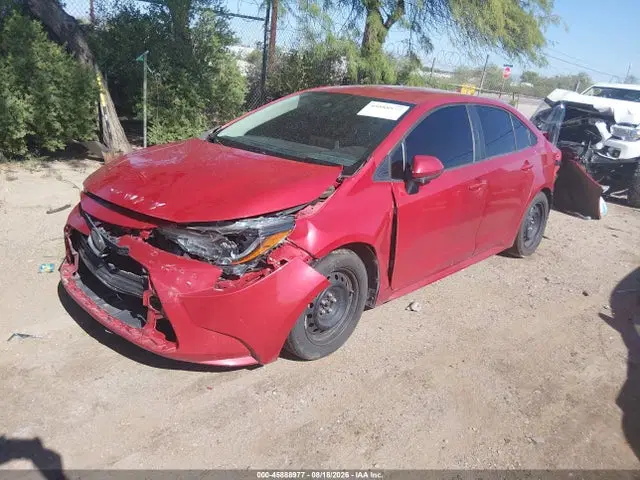 2021 Toyota COROLLA LE VIN 5YFEPMAE9MP232790 фото 2