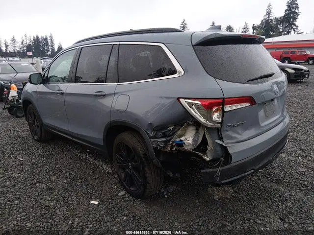 2022 Honda Pilot 2wd Special Edition VIN 5FNYF5H23NB023298 фото 3