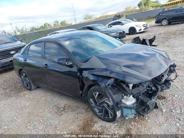 KMHLM4DG5SU006450 — 2025 Hyundai Elantra, Передняя часть (Front), фото до ремонта