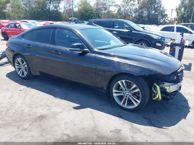 WBA4J1C50JBM10733 — 2018 BMW 430I Gran Coupe, Передняя часть (Front End), фото до ремонта